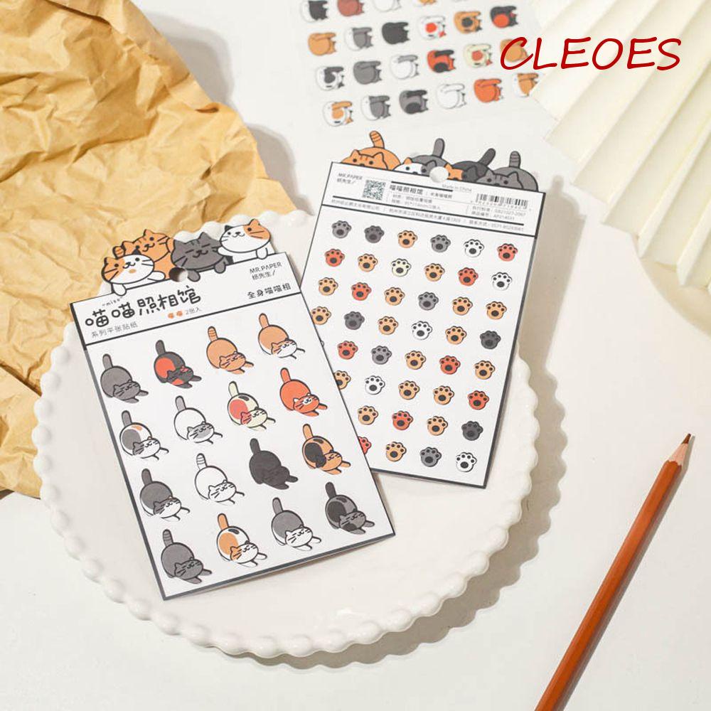 Miếng Dán Trang Trí Album Ảnh / Điện Thoại / Sổ Tay DIY Hình Chú Mèo