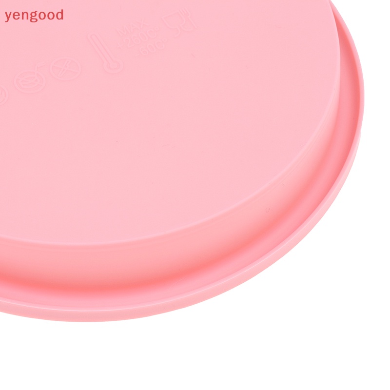 Khuôn Silicone Làm Bánh Không Cắt Hình Tròn Tiện Dụng