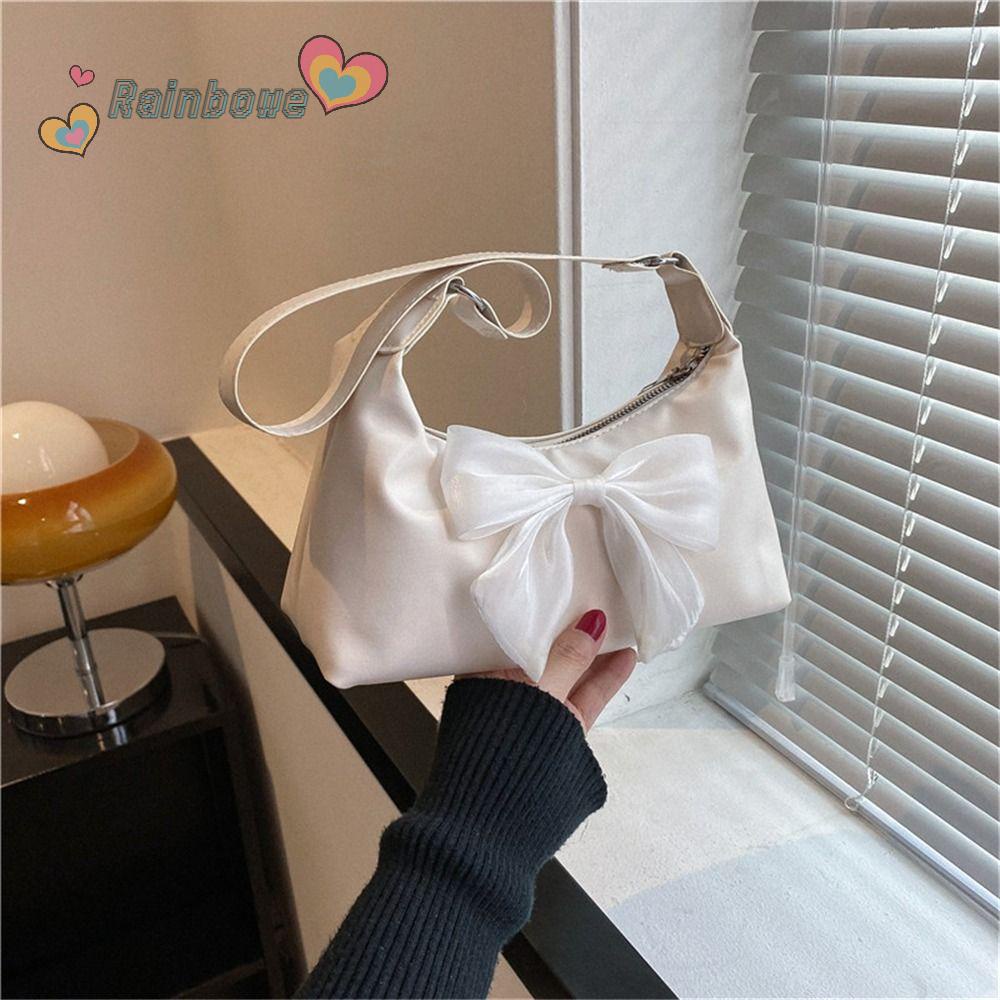 Túi Xách Đính Nơ Màu Cầu Vồng Dễ Thương