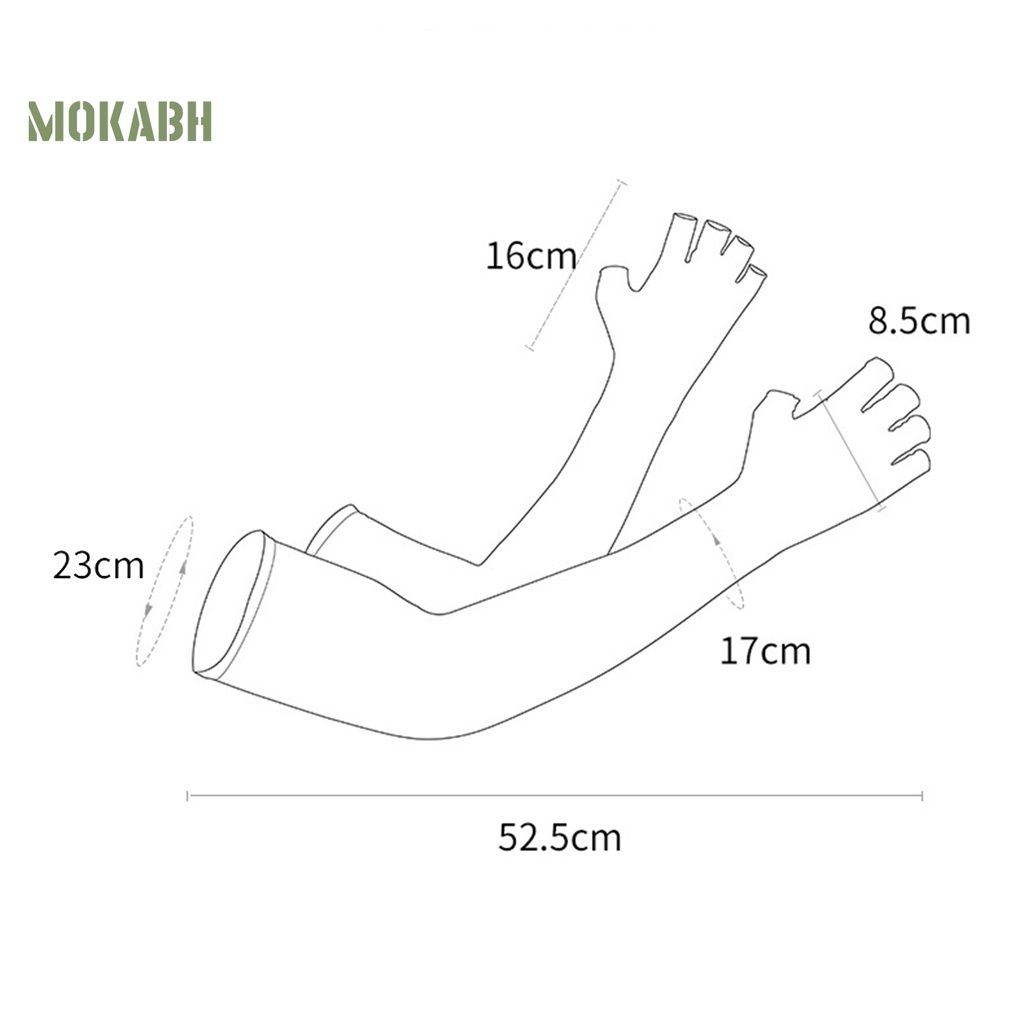 1 Cặp Ống Tay Áo Bằng Lụa Lạnh Mỏng Co Giãn Họa Tiết Rằn Ri