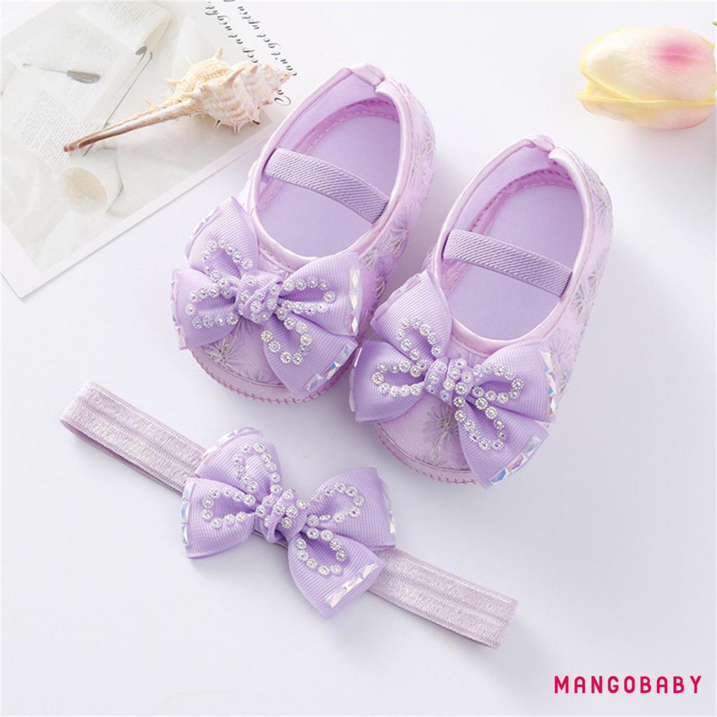 Giày Búp Bê Phối Nơ Xinh Xắn Dành Cho Bé Gái