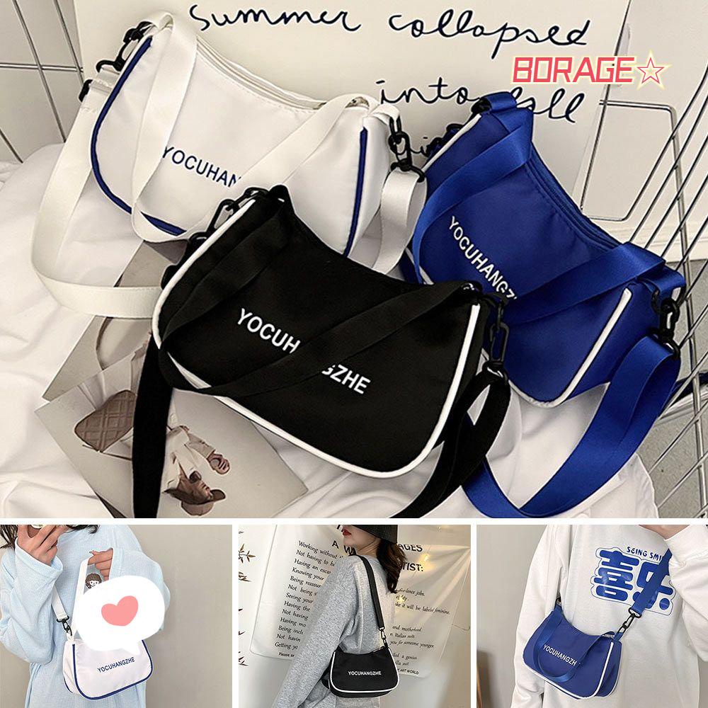 Túi Đeo Vai BORAG Bằng Nylon Kiểu Dáng Đơn Giản Hợp Thời Trang