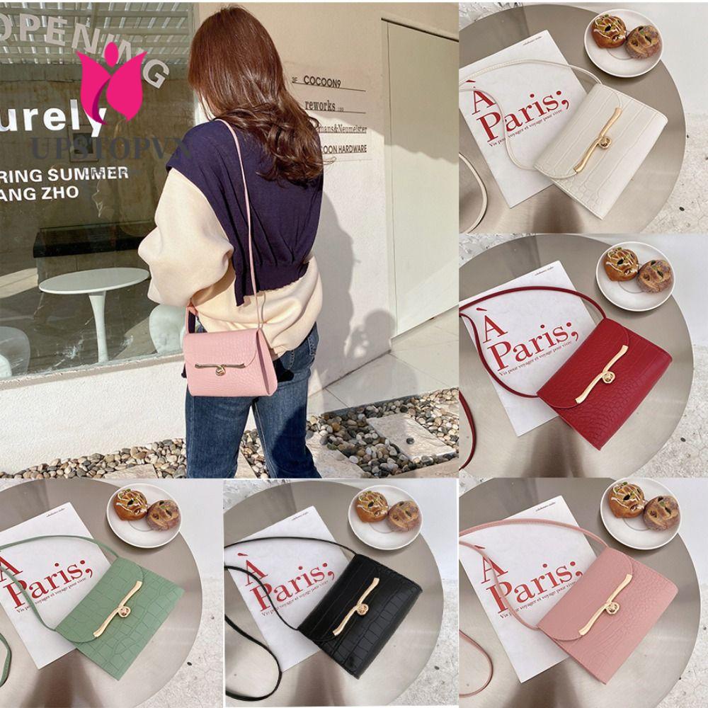 Upstopvn Túi Đeo Chéo Có Khóa Đa Năng Màu Sắc Ngọt Ngào