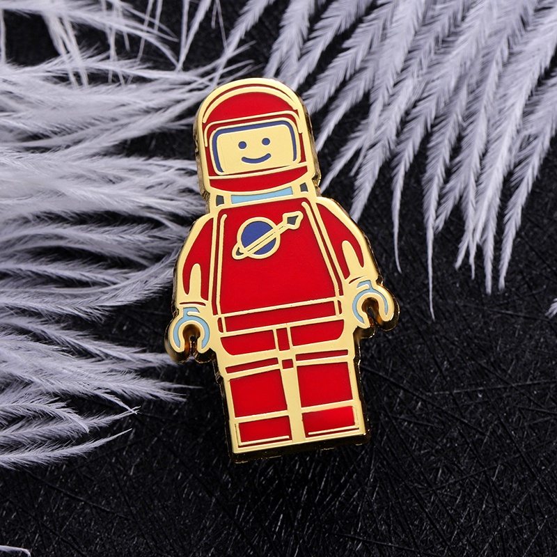 Ghim Cài Áo Hình Phi Hành Gia Hoạt Hình Siêu Đáng Yêu