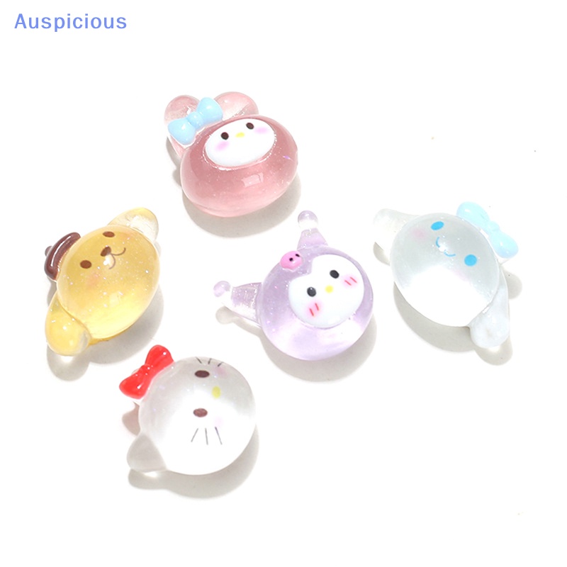 Set 5 Mô Hình Búp Bê Động Vật Hoạt Hình Dạ Quang Trang Trí Nhà Cửa