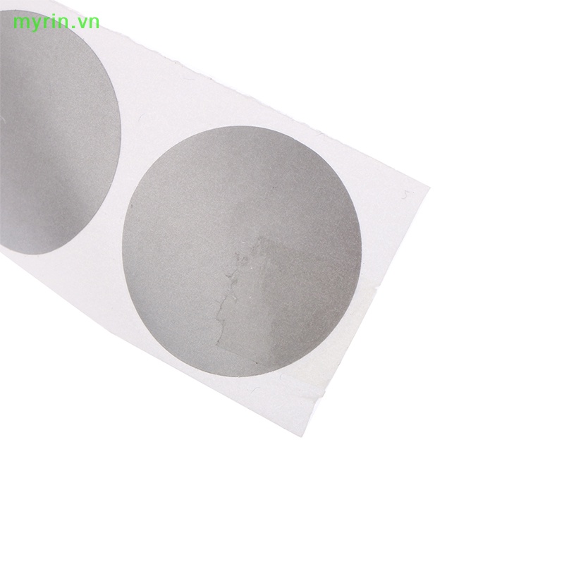 Set 300 Nhãn Dán Màu Bạc Hình Tròn 2.5cm Dùng Trang Trí Vé Máy Bay