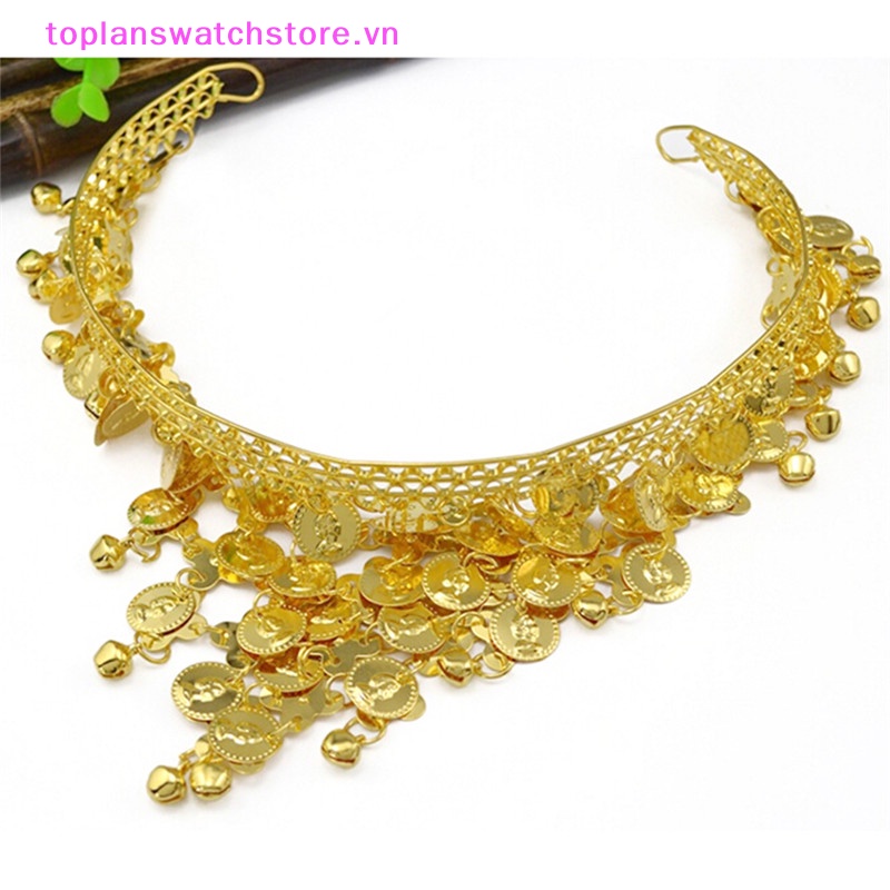 Băng Đô Đính Đồng Xu Lấp Lánh Phụ Kiện Múa Bụng Cho Nữ