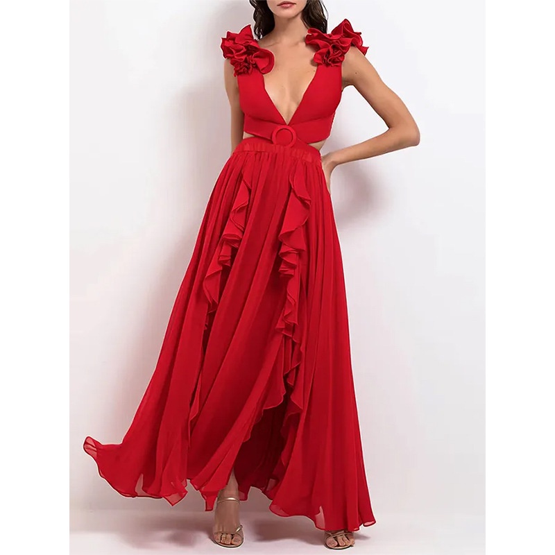 Bộ Đồ Bơi Một Mảnh Cổ Chữ V Màu Trơn Phong Cách Âu Mỹ Thời Trang Mới 2023