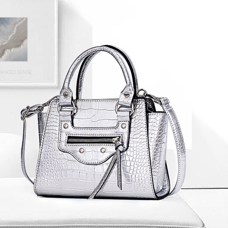 IELGY Túi Đeo Vai Vân Da Cá Sấu Chất Lượng Cao Phong Cách Âu Mỹ Thời Trang Cho Nữ