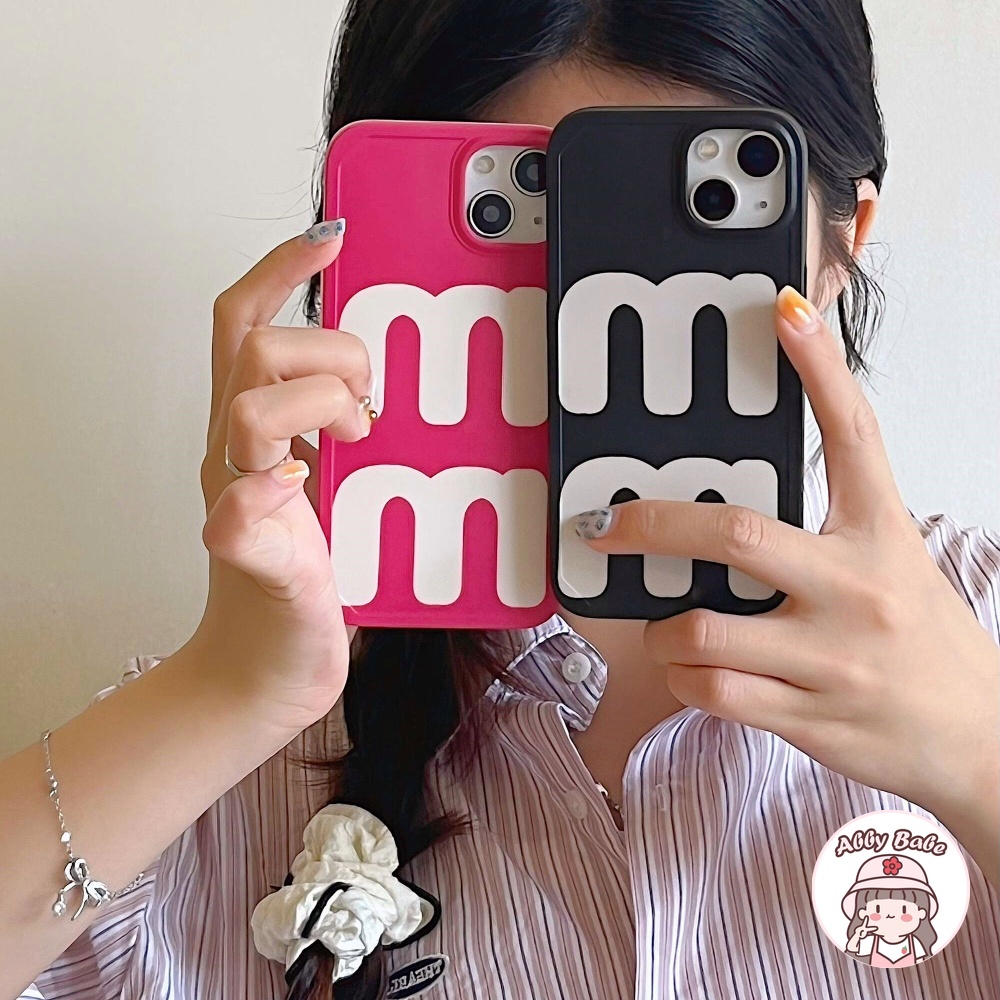 Ốp Điện Thoại IMD Mềm Nhám Màu Đen In Chữ Đơn Giản Chống Dơ Cho IPhone 14 Pro Max 11 12 Pro Max