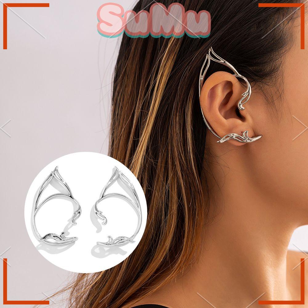 Đôi Khuyên Tai HìNh Chú MèO Helix ThờI Trang Cho Nữ|Khuyên Kẹp Tai Yêu Tinh Màu Sắc Halloween