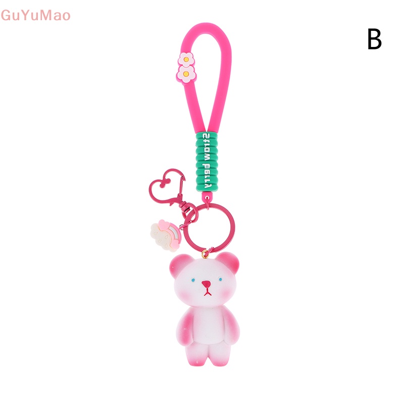 [cxGUYU] Móc Khóa Hoạt Hình Thỏ Gấu Hồng Đáng Yêu Trang Trí Ba Lô Xe Hơi PRTA