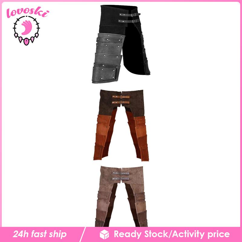 [Lovoski] Bọc Bảo Vệ Chân Bằng Da PU Dùng Hóa Trang Cướp Biển Thời Trung Cổ