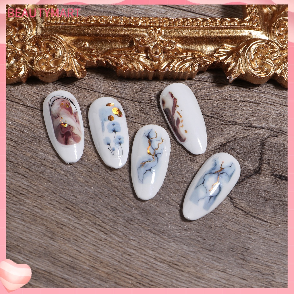 [beautymart] Miếng Dán Móng Tay Tự Dính Siêu Mỏng Họa Tiết Tinh Tế Tự Dính Mạnh Dễ Sử Dụng DIY