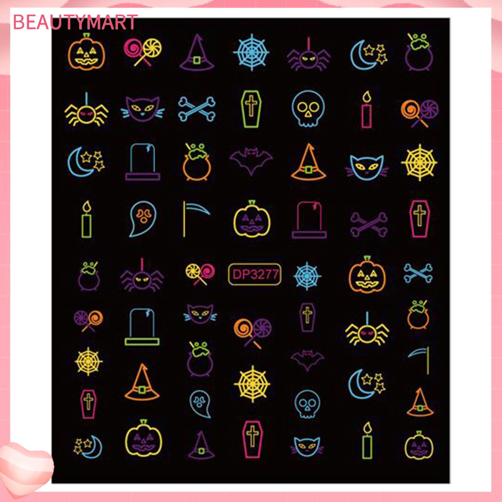 Miếng Dán Trang Trí Móng Tay Phát Quang Siêu Mỏng Không Phai