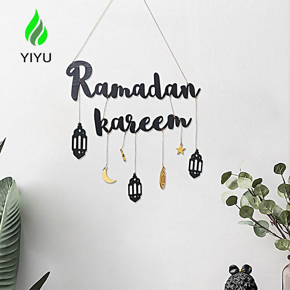 YIYU 1 Biển Hiệu Treo Tường Trang Trí Phòng Ramadan Thiết Kế Độc Đáo