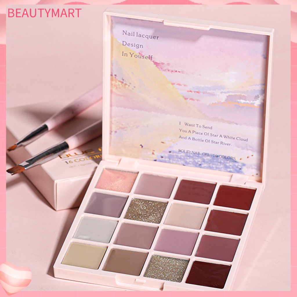 Kem Sơn Móng Tay 16 Màu Sắc Tự Nhiên Trọng Lượng Nhẹ 1.5g An Toàn Dành Cho Nữ