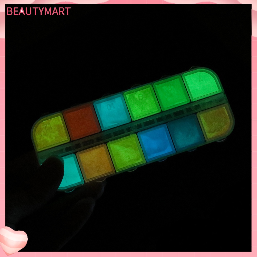 Bột Dạ Quang Lấp Lánh Dùng Trang Trí Móng Tay DIY