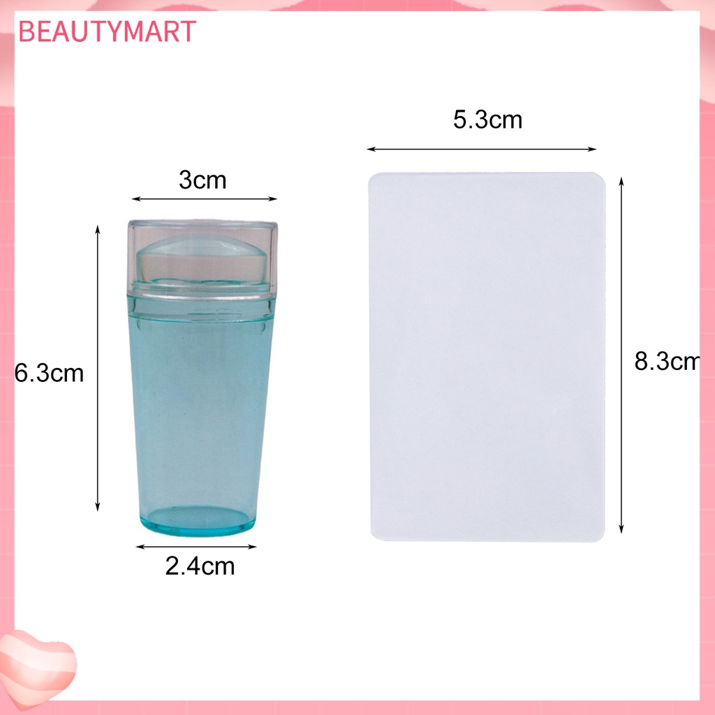 Dụng Cụ In Dấu Trang Trí Móng Tay Bằng Silicon Trong Suốt Không Biến Dạng