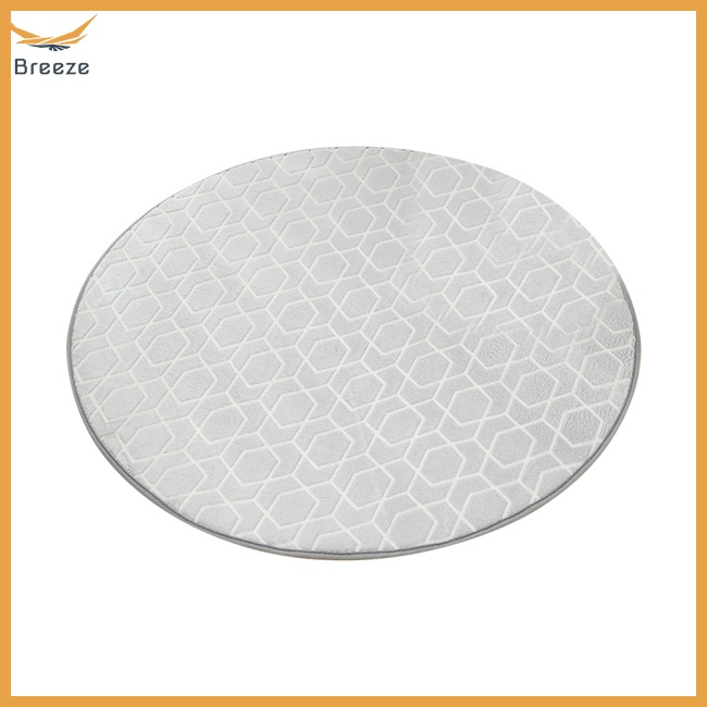 Thảm Lót Sàn Hình Tròn Bằng Vải Flannel Chống Trượt Phong Cách Hiện Đại