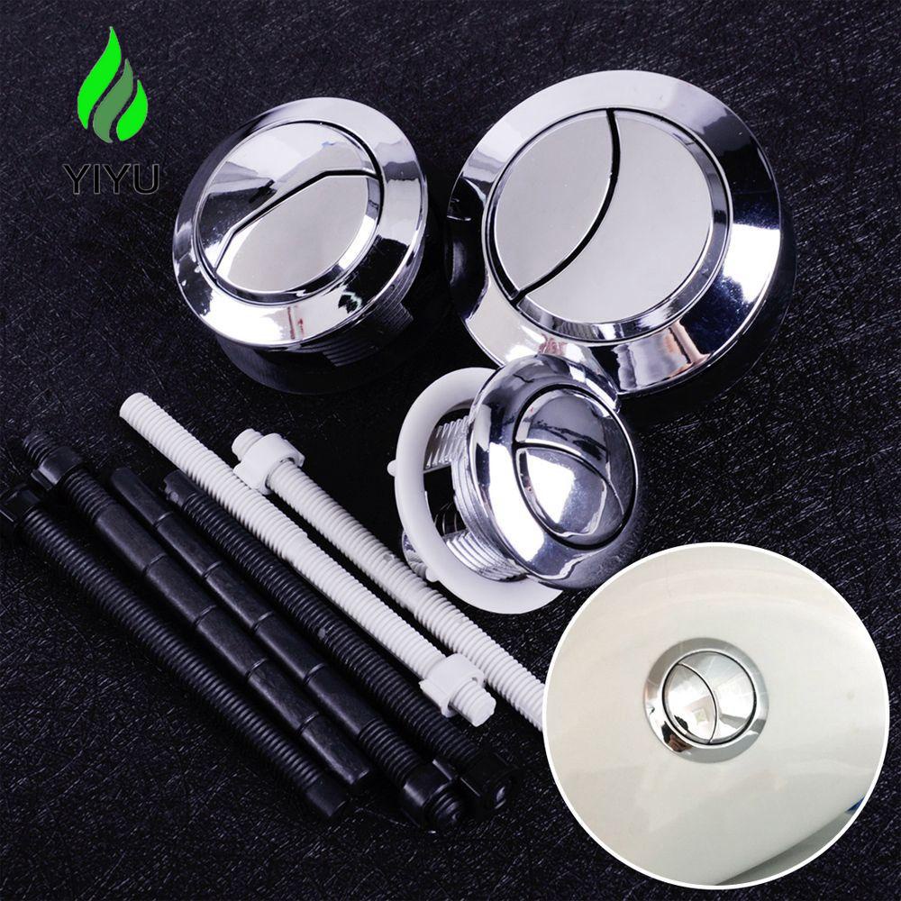 YIYU Phụ Kiện Nút Nhấn Xả Nước Bồn Cầu Bằng Nhựa Mạ Crom TYLER1