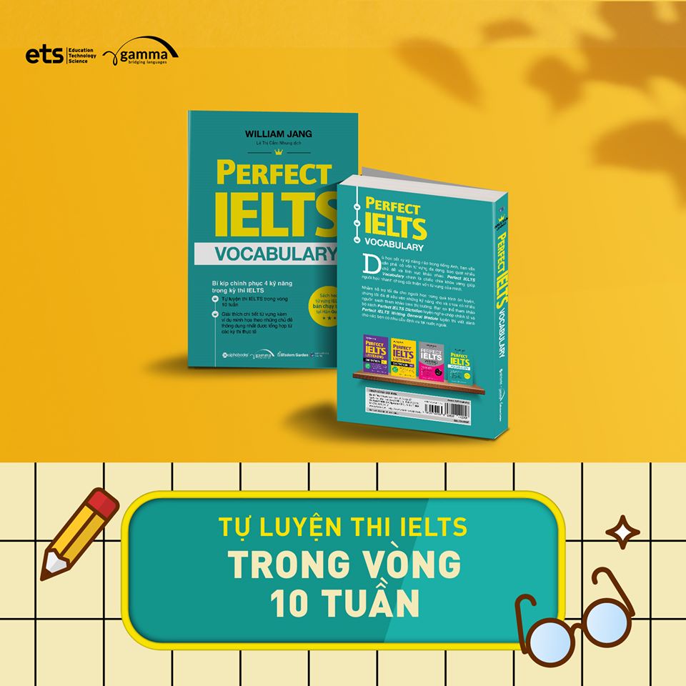 Sách - Perfect Ielts Vocabulary - Bí Kiếp Chinh Phục 4 Kỹ Năng Trong Kỳ Thi IELTS