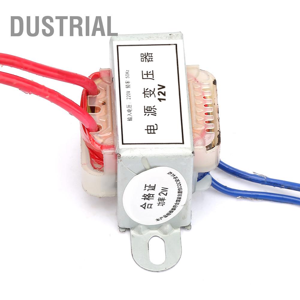 AC 12V/24V Điện áp đầu ra 2W Đầu vào 220V 50Hz Máy biến nguồn đơn Dustrial A.