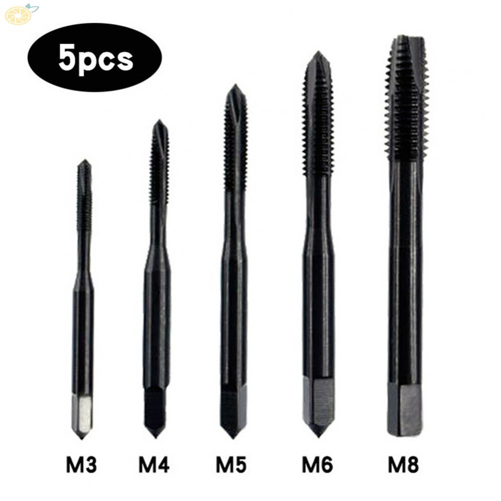 【VARSTR】Tap 5pcs Set Black Drill Machine Screw Thread Suitable For Bicycle Repair
