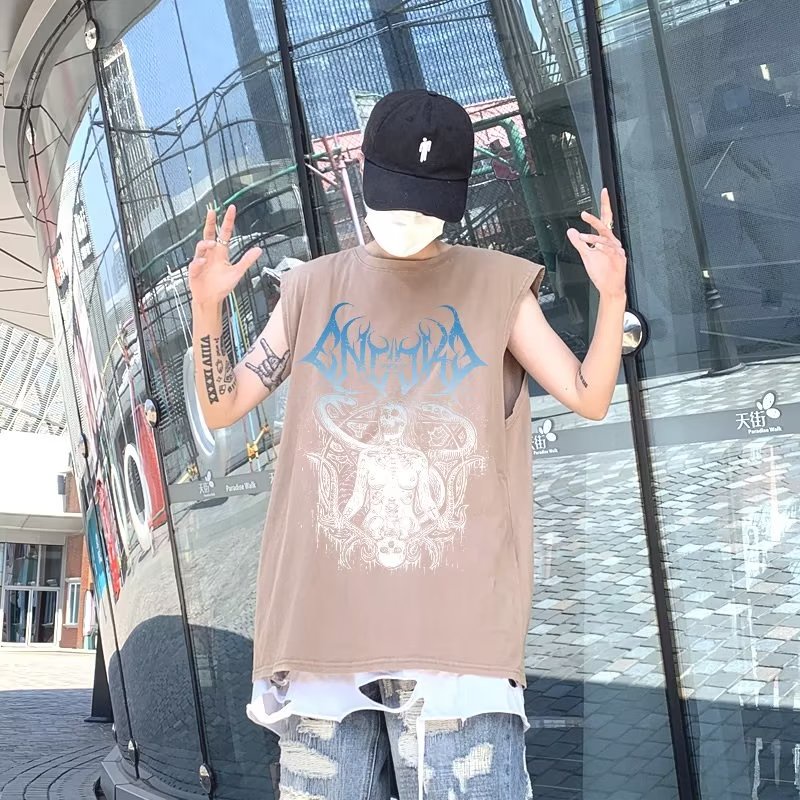 Áo Thun Sát Nách Thể Thao Phong Cách Đường Phố Thời Trang Mùa Hè Cho Nam