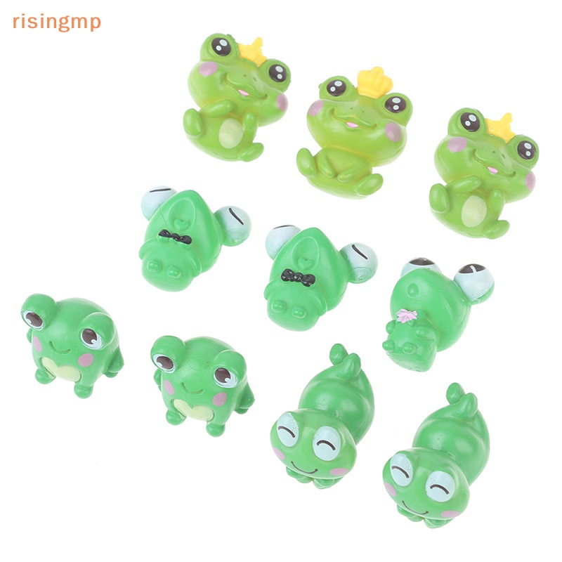 Set 10 Đồ trang trí Chú Ếch Dễ Thương Dùng Trang Trí Tiểu Cảnh DIY
