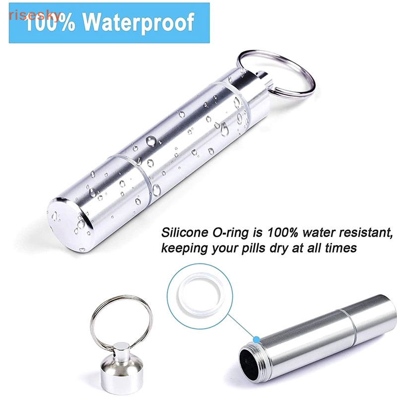 1 Hộp Đựng Thuốc Bằng Nhôm Hình Viên Con Nhộng