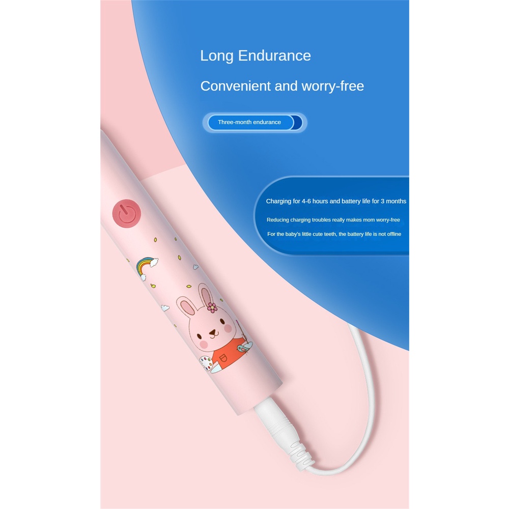 Bàn Chải Đánh Răng Điện Tử Sonic Sạc USB Kèm 6 Đầu Bàn Chải Thay Thế