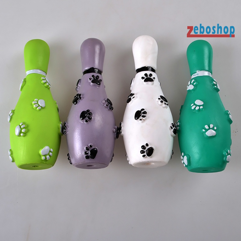 Bóng Bowling Đồ Chơi Huấn Luyện Thú Cưng Có Âm Thanh