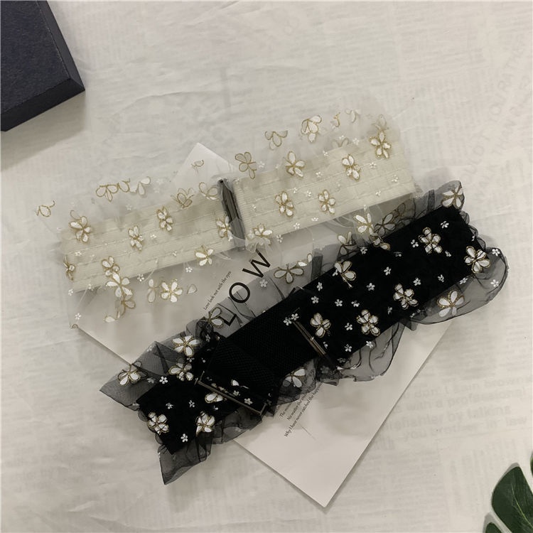 Thắt Lưng Phối Ren Co Giãn Thời Trang Dành Cho Nữ