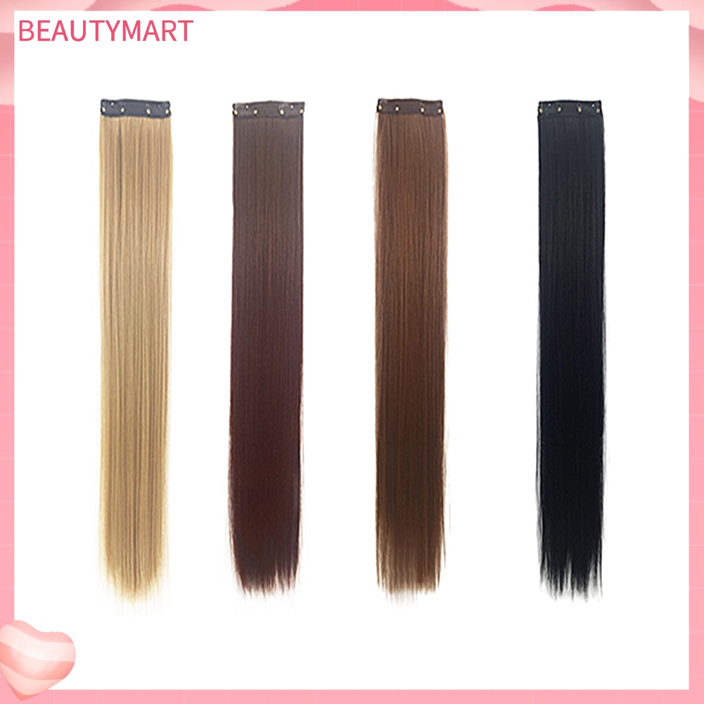 Tóc Giả Nối Dài Kiểu Thẳng Có 2 Kẹp Siêu Bền Thời Trang Cho Nữ