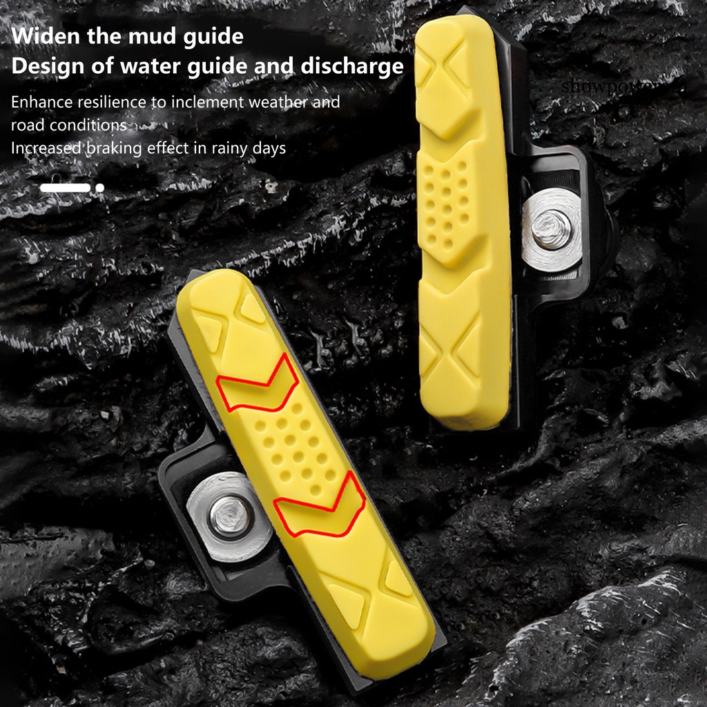 1 Cặp Má Phanh Xe Đạp Chống Ăn Mòn Chống Ăn Mòn Chất Lượng Cao