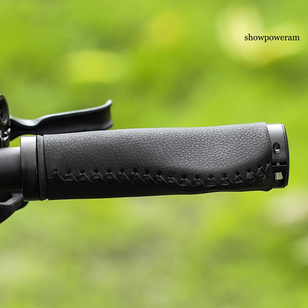 Set 2 Bọc Tay Lái Xe Đạp Leo Núi Bằng Da Bò Chống Trượt Thoải Mái