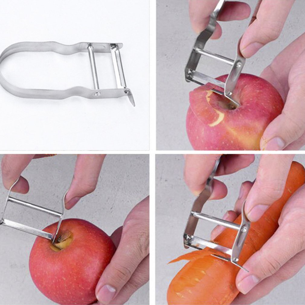 =Christmas=Stainless Steel Peeling Knife Fruit Peeler Household U-shaped Potato Planer