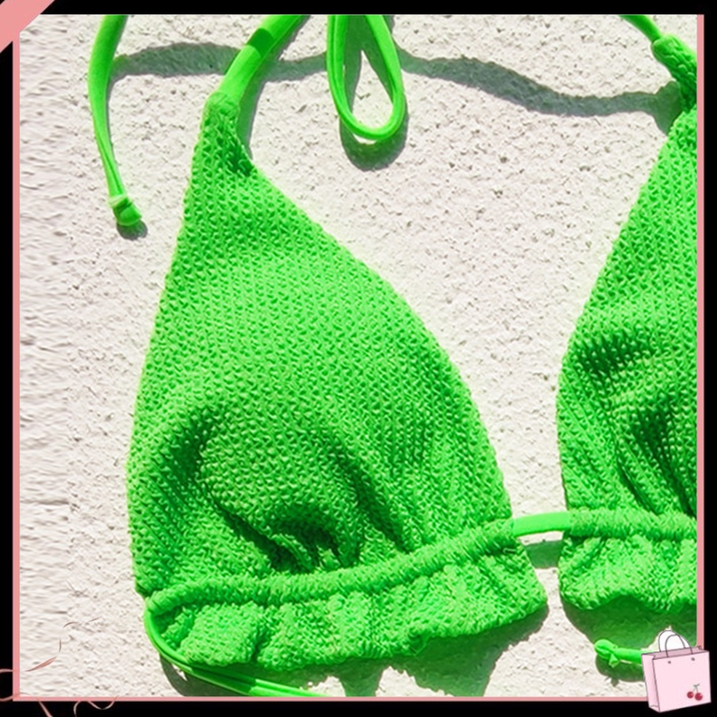 Bộ Đồ Bơi 2 Mảnh Màu Sáng Thoáng Khí Thời Trang Mùa Hè