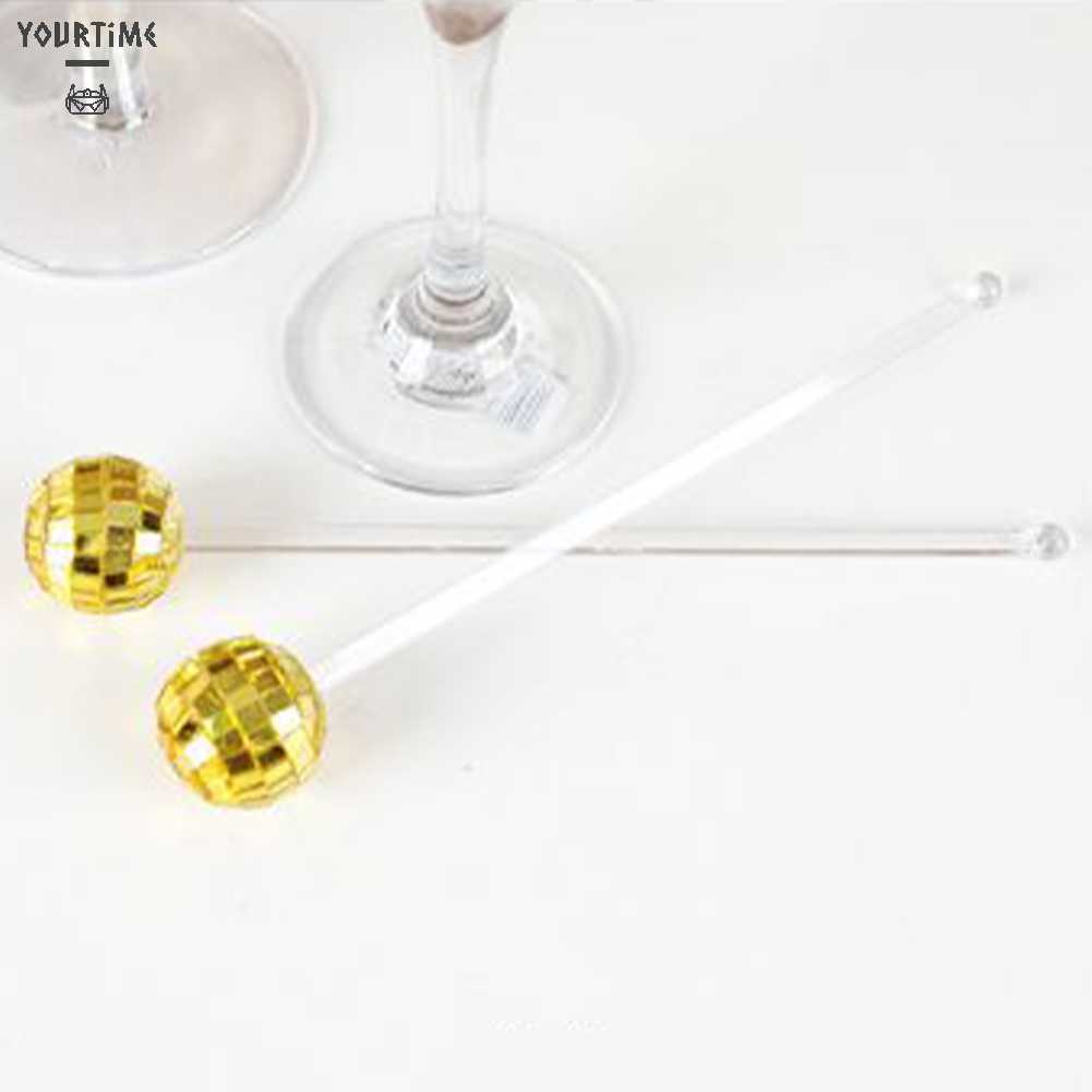 Set 10 / 24 Muỗng Khuấy Đồ Uống Bằng Nhựa