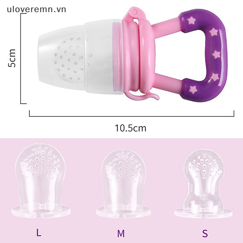 Uloveremn Núm Ti Giả Ngậm Mọc Răng Trái Cây Tươi Mát Cho Bé Sơ Sinh