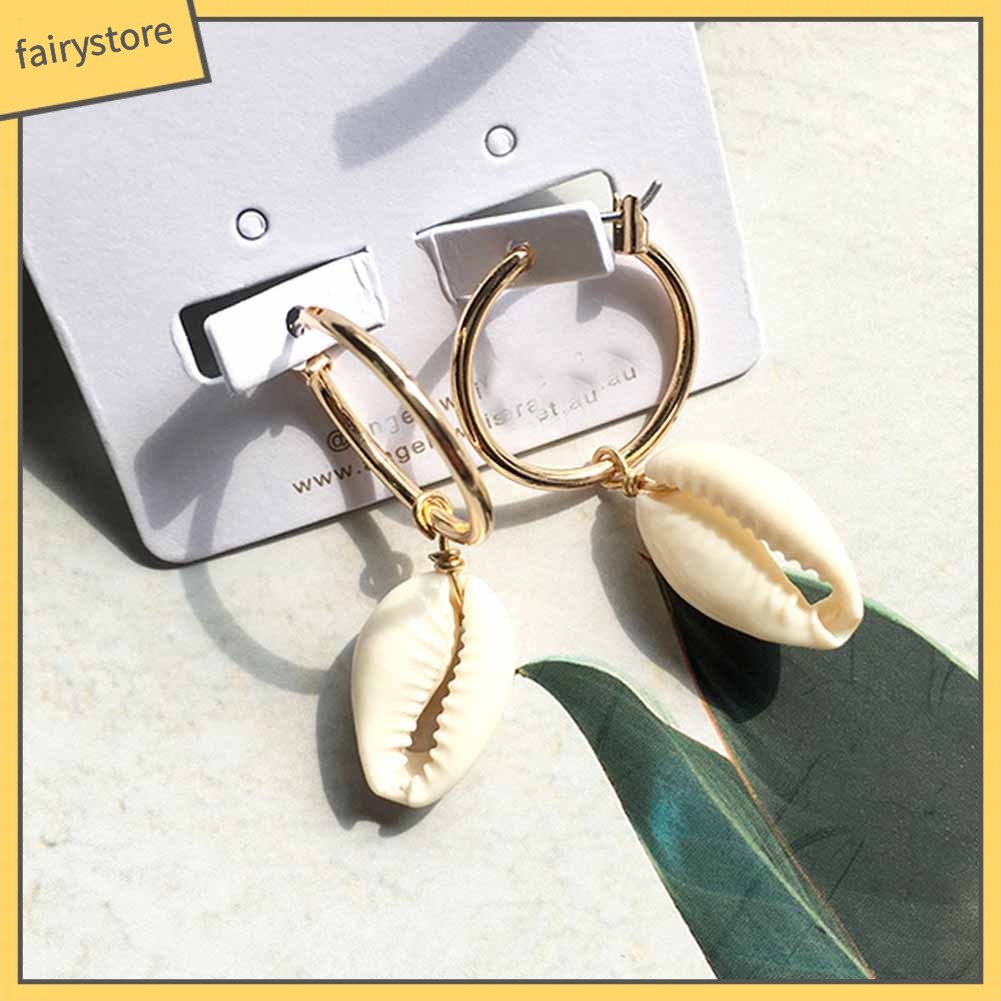 Bông Tai Hình Vỏ Sò Thời Trang Dành Cho Nữ