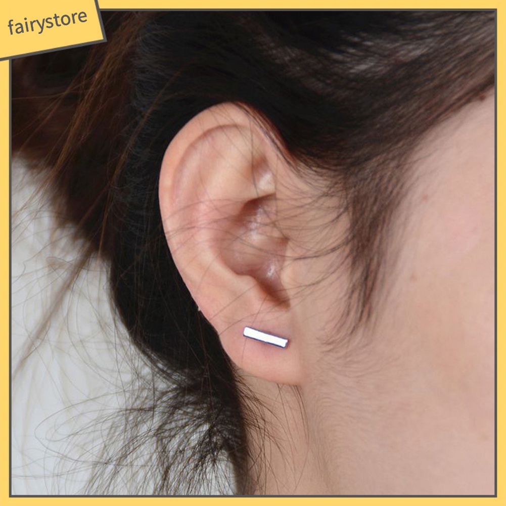 Bông Tai Hình Chữ T Bằng Hợp Kim Thời Trang Dành Cho Nam Và Nữ