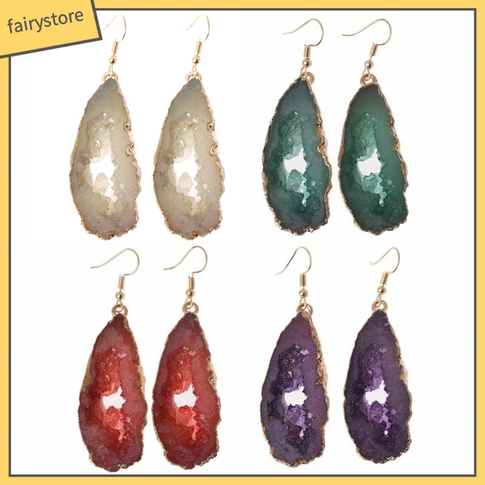 Bông Tai Hình Giọt Nước Đính Đá Sáng Tạo Dành Cho Nữ