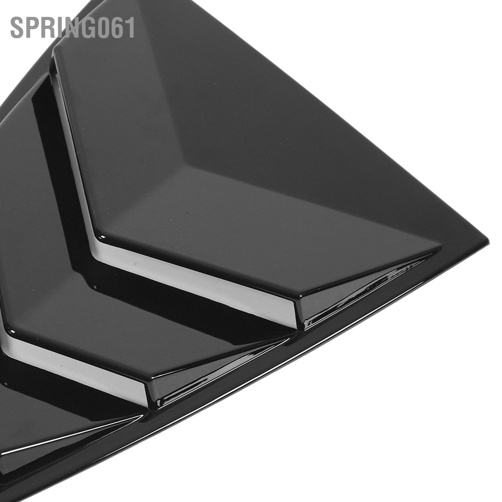 Spring061 2 Chiếc Cửa Sổ Bên Xẻ Tà Bề Mặt Mịn Tam Giác Bộ Chia Bóng Bao Da Thay Thế Cho Mẫu Tesla Model Y 2021 Đến 2023