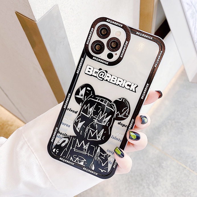 Ốp lưng IPhone  B@R trong cạnh vuông 6/6plus/6s/6splus/7/7plus/8/8plus/x/xr/xs/11/12/13/14/Pro/Plus/Promax TLV239