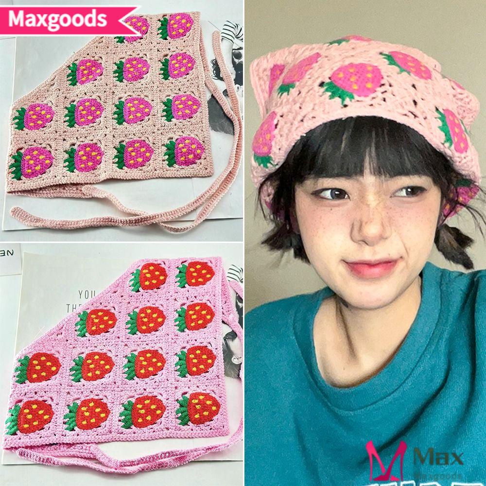 Băng Đô Cài Tóc In Họa Tiết Trái Dâu Dễ Thương