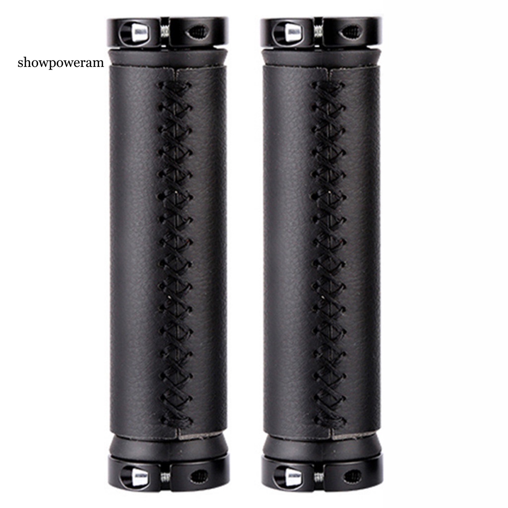 Set 2 Vỏ Bọc Tay Lái Xe Đạp Leo Núi Bằng Da Giả Chống Trượt