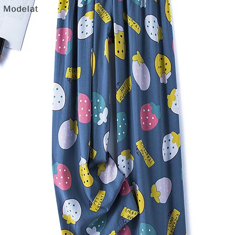 Mfc Quần ống rộng Chất Liệu Cotton Lụa Thời Trang Mùa Hè Cho Nữ