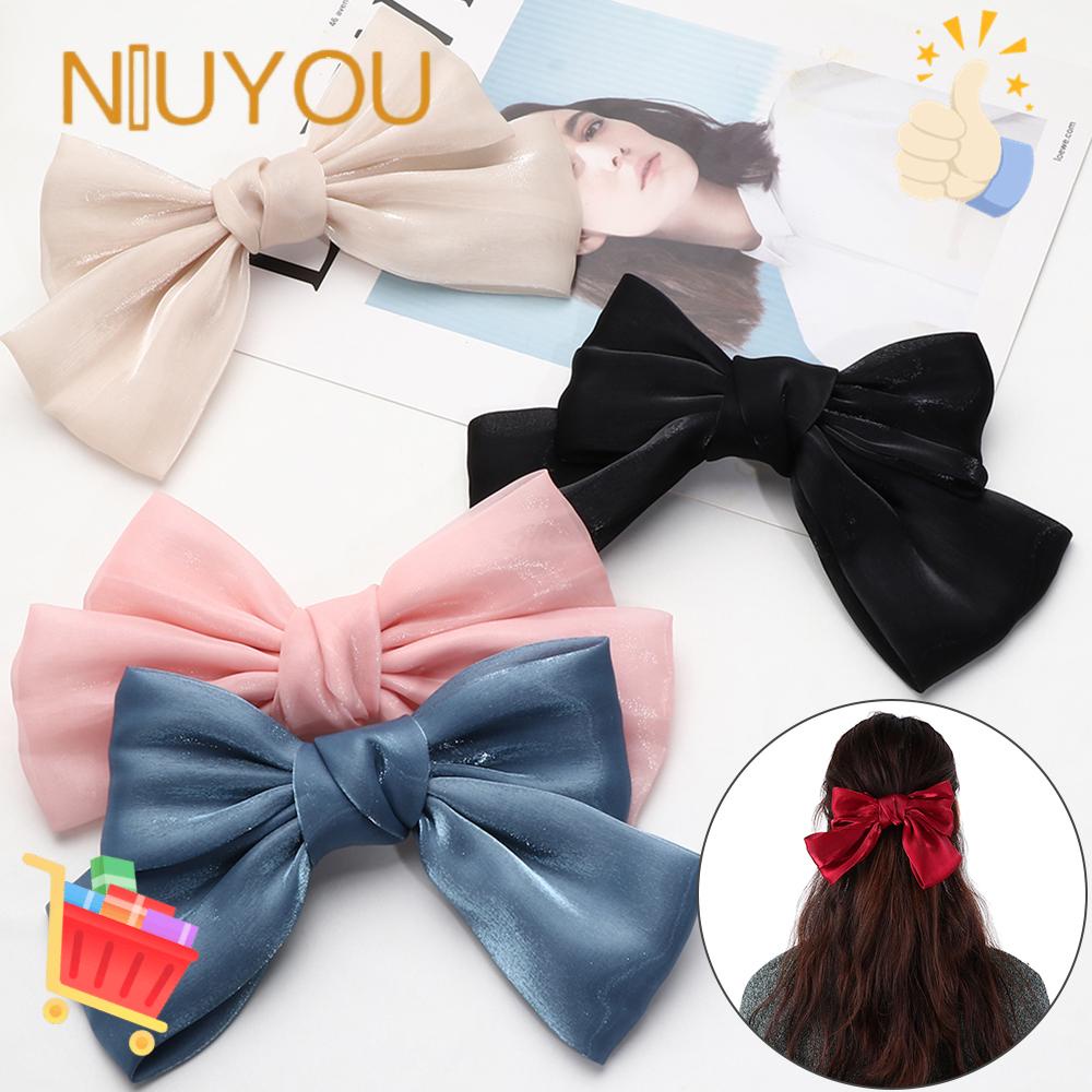 Kẹp Tóc Hình Nơ Lớn Ngọt Ngào Cho Nữ